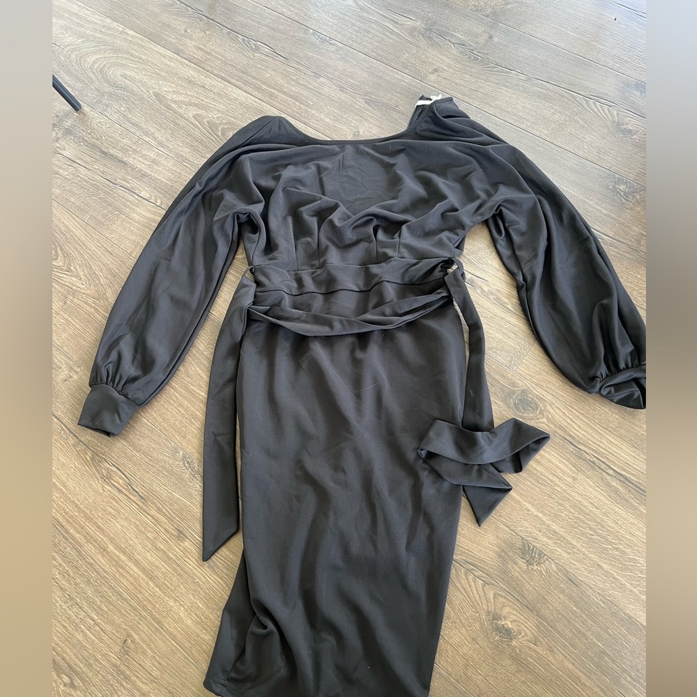 Black knee length dress - perfect for work!